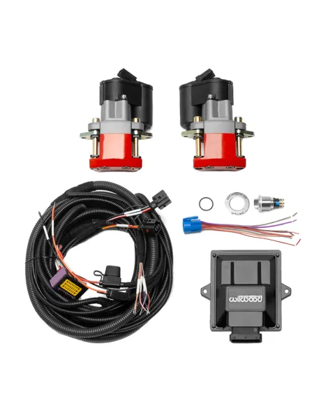 Wilwood Rear Electronic Parking Brake Kit Red With Switch Harness 140-18030-RD Wilwood Rear Electronic Parking Brake Kit Red With Switch Harness 140-18030-RD