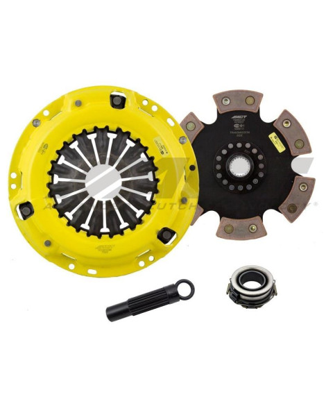 Toyota RAV4 2.0L 96-99 HD/ Race Rigid 6 pad ACT Clutch Kit Torque Capacity 500ft/lbs Toyota RAV4 2.0L 96-99 HD/ Race Rigid 6 pad ACT Clutch Kit Torque Capacity 500ft/lbs