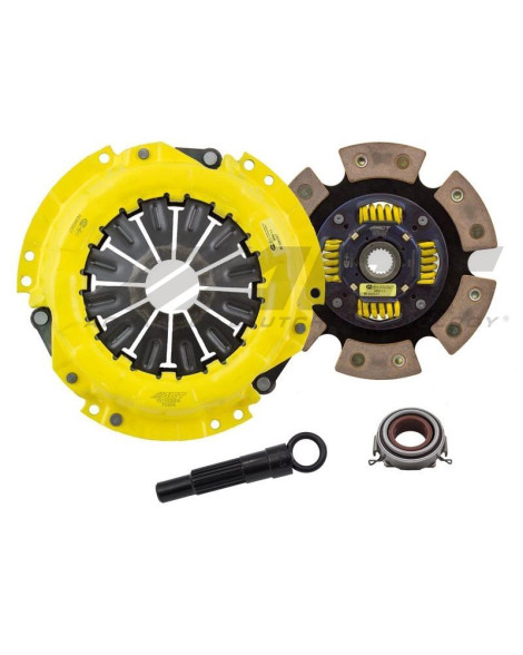 Toyota MR-2 6/85-89 XT/Race Sprung 6 Pad ACT Clutch Kit Torque Capacity 400ft/lbs Toyota MR-2 6/85-89 XT/Race Sprung 6 Pad ACT Clutch Kit Torque Capacity 400ft/lbs