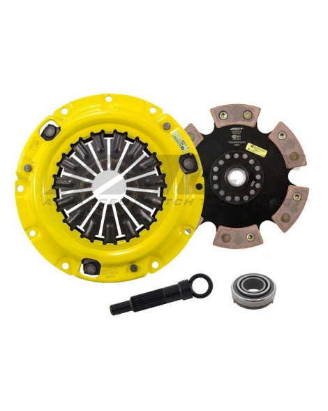 Mitsubishi EVO I, II, III 93-95 HD/ Race Rigid 6 pad ACT Clutch Kit Torque Capacity 414ft/lbs Mitsubishi EVO I, II, III 93-95 HD/ Race Rigid 6 pad ACT Clutch Kit Torque Capacity 414ft/lbs