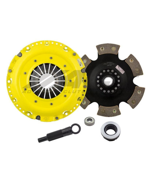 Porsche 911 (996) 3.4L Non-Turbo 99-01 HD/Race Rigid 6 Pad ACT Clutch Kit Torque Capacity 670ft/lbs Porsche 911 (996) 3.4L Non-Turbo 99-01 HD/Race Rigid 6 Pad ACT Clutch Kit Torque Capacity 670ft/lbs