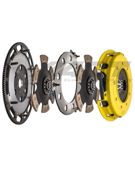 Ford Mustang 4.6L 8CYL 05-10 Twin Disc HD Race Kit ACT Clutch Kit Torque Capacity 1141ft/lbs 6 Bolt Ford Mustang 4.6L 8CYL 05-10 Twin Disc HD Race Kit ACT Clutch Kit Torque Capacity 1141ft/lbs 6 Bolt