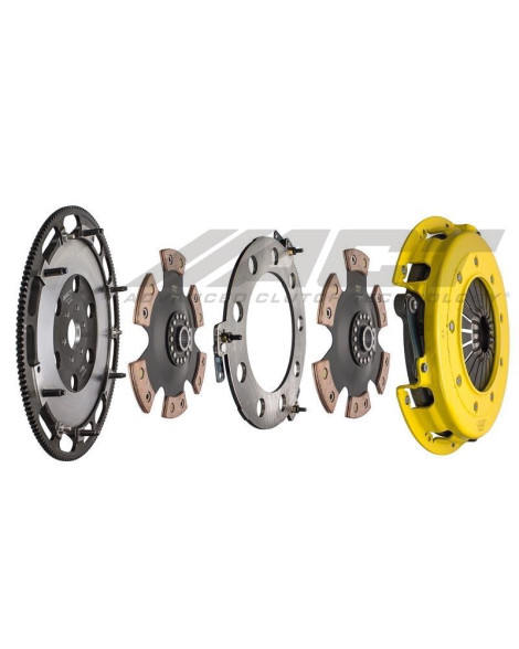Ford Mustang 4.6L 8CYL 05-10 Twin Disc XT Street Kit ACT Clutch Kit Torque Capacity 986ft/lbs 6 Bolt 26 Spline Ford Mustang 4.6L 8CYL 05-10 Twin Disc XT Street Kit ACT Clutch Kit Torque Capacity 986ft/lbs 6 Bolt 26 Spline