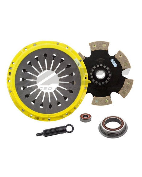 Toyota Chaser 2.5L Turbo 1JZGTE 91-96 HD/Race Rigid 6 Pad ACT Clutch Kit Torque Capacity 570ft/lbs Toyota Chaser 2.5L Turbo 1JZGTE 91-96 HD/Race Rigid 6 Pad ACT Clutch Kit Torque Capacity 570ft/lbs