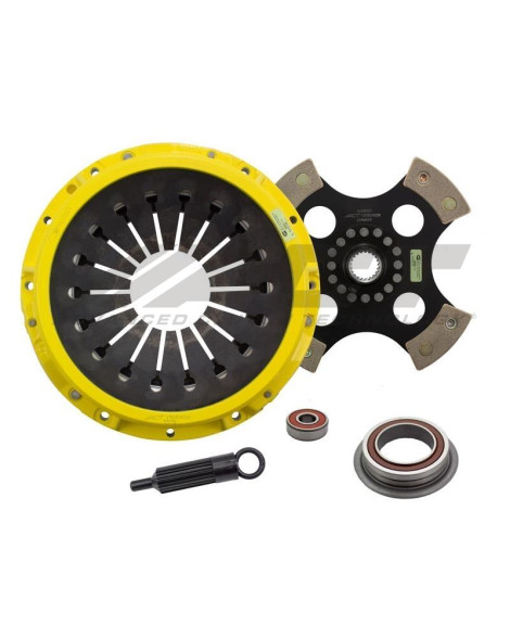 Toyota Chaser 2.5L Turbo 1JZGTE 91-96 XT/Race Rigid 4 Pad ACT Clutch Kit Torque Capacity 630ft/lbs Toyota Chaser 2.5L Turbo 1JZGTE 91-96 XT/Race Rigid 4 Pad ACT Clutch Kit Torque Capacity 630ft/lbs
