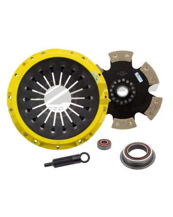 Toyota Chaser 2.5L Turbo 1JZGTE 91-96 XT/Race Rigid 6 Pad ACT Clutch Kit Torque Capacity 630ft/lbs