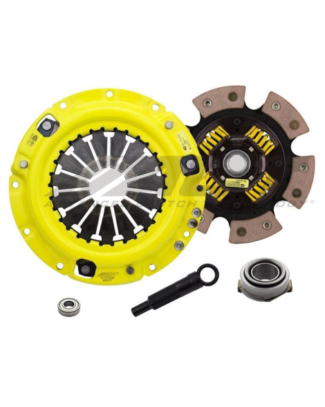 Mazda MX-6 (Non-Turbo) 88-92 HD/Race Sprung 6 Pad ACT Clutch Kit Torque Capacity 365ft/lbs Mazda MX-6 (Non-Turbo) 88-92 HD/Race Sprung 6 Pad ACT Clutch Kit Torque Capacity 365ft/lbs