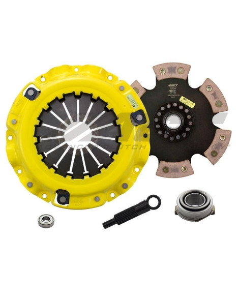 Mazda MX-6 (Turbo) 88-92 HD/Race Rigid 6 Pad ACT Clutch Kit Torque Capacity 420ft/lbs Mazda MX-6 (Turbo) 88-92 HD/Race Rigid 6 Pad ACT Clutch Kit Torque Capacity 420ft/lbs