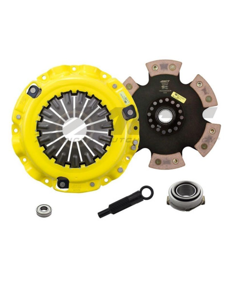 Mazda MX-6 (Turbo) 88-92 XT/Race Rigid 6 Pad ACT Clutch Kit Torque Capacity 560ft/lbs Mazda MX-6 (Turbo) 88-92 XT/Race Rigid 6 Pad ACT Clutch Kit Torque Capacity 560ft/lbs
