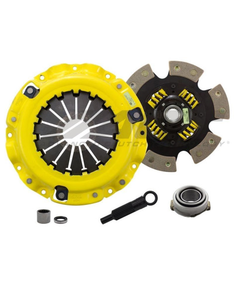 Mazda RX-7 1.3L (Turbo) (Chassis FC) 86-92 HD/Race Sprung 6 Pad ACT Clutch Kit Torque Capacity 420ft/lbs Mazda RX-7 1.3L (Turbo) (Chassis FC) 86-92 HD/Race Sprung 6 Pad ACT Clutch Kit Torque Capacity 420ft/lbs