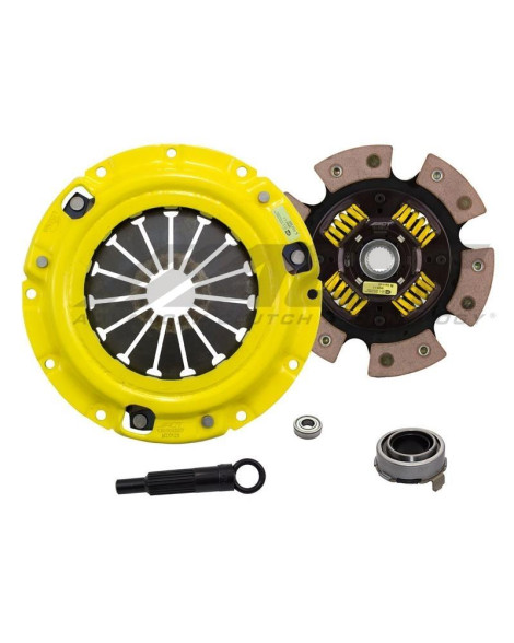 Mazda Miata MX-5 1.8L (Inc. Mazdaspeed) 94-05 XT/Race Sprung 6 Pad ACT Clutch Kit Torque Capacity 403ft/lbs Mazda Miata MX-5 1.8L (Inc. Mazdaspeed) 94-05 XT/Race Sprung 6 Pad ACT Clutch Kit Torque Capacity 403ft/lbs