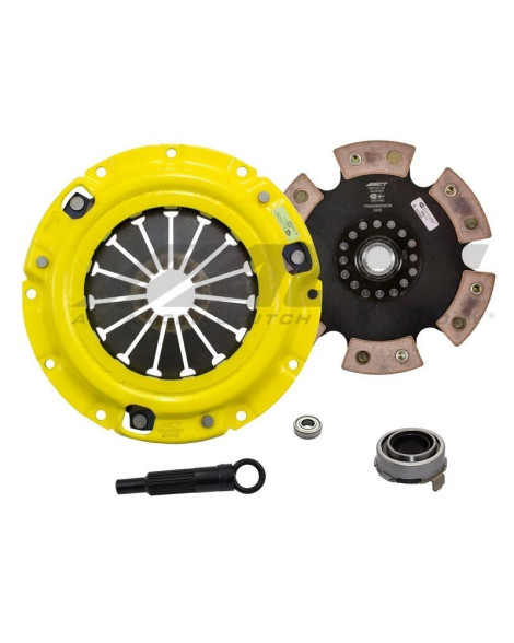Mazda Miata MX-5 1.6L 90-93 XT/Race Rigid 6 Pad ACT Clutch Kit Torque Capacity 403ft/lbs Mazda Miata MX-5 1.6L 90-93 XT/Race Rigid 6 Pad ACT Clutch Kit Torque Capacity 403ft/lbs