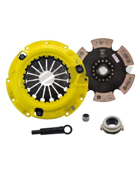 Mazda MX-5 5spd 06-15 HD/Race Rigid 6 Pad ACT Clutch Kit Torque Capacity 355ft/lbs Mazda MX-5 5spd 06-15 HD/Race Rigid 6 Pad ACT Clutch Kit Torque Capacity 355ft/lbs