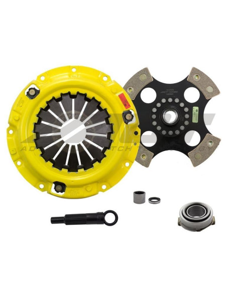 Mazda RX-7 1.1L/ 1.3L (Non-Turbo) 83-92 HD/Race Rigid 4 Pad ACT Clutch Kit Torque Capacity 345ft/lbs Mazda RX-7 1.1L/ 1.3L (Non-Turbo) 83-92 HD/Race Rigid 4 Pad ACT Clutch Kit Torque Capacity 345ft/lbs