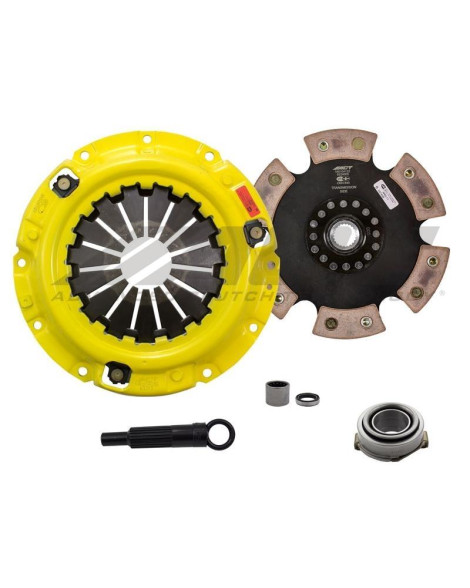 Mazda RX-7 1.1L/ 1.3L (Non-Turbo) 83-92 HD/Race Rigid 6 Pad ACT Clutch Kit Torque Capacity 345ft/lbs Mazda RX-7 1.1L/ 1.3L (Non-Turbo) 83-92 HD/Race Rigid 6 Pad ACT Clutch Kit Torque Capacity 345ft/lbs