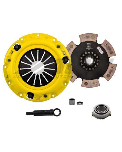 Mazda RX-7 1.1L/ 1.3L (Non-Turbo) 83-92 XT/Race Rigid 6 Pad ACT Clutch Kit Torque Capacity 450ft/lbs Mazda RX-7 1.1L/ 1.3L (Non-Turbo) 83-92 XT/Race Rigid 6 Pad ACT Clutch Kit Torque Capacity 450ft/lbs