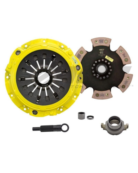Mazda RX-7 Twin Turbo (Chassis FD) 93-95 HD-M/Race Rigid 6 Pad ACT Clutch Kit Torque Capacity 510ft/lbs Mazda RX-7 Twin Turbo (Chassis FD) 93-95 HD-M/Race Rigid 6 Pad ACT Clutch Kit Torque Capacity 510ft/lbs