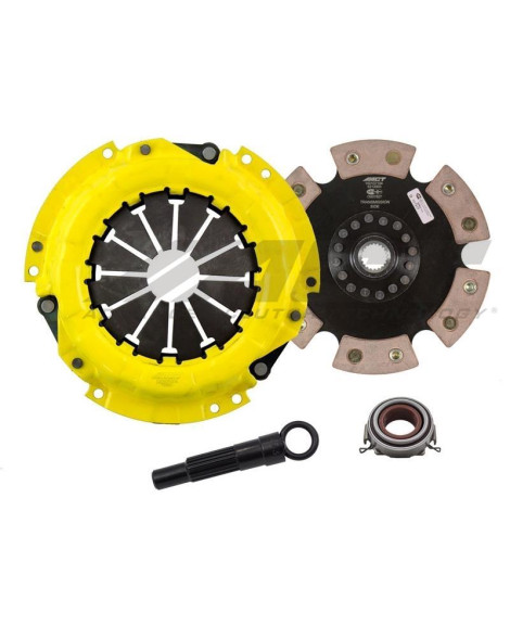 Toyota MR-2 6/85-89 HD/Race Rigid 6 Pad ACT Clutch Kit Torque Capacity 305ft/lbs Toyota MR-2 6/85-89 HD/Race Rigid 6 Pad ACT Clutch Kit Torque Capacity 305ft/lbs