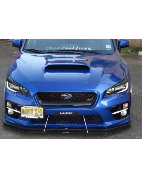 Subaru WRX/STI 15-17 w/Factory Lip APR Performance Carbon Fibre Wind Splitter With Rods Subaru WRX/STI 15-17 w/Factory Lip APR Performance Carbon Fibre Wind Splitter With Rods