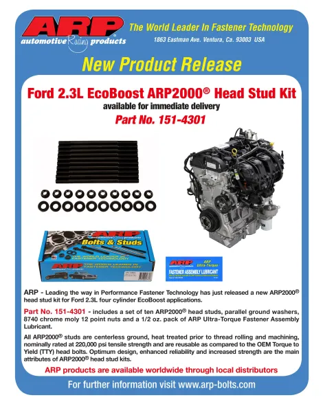 Ford Focus MK3 ST/RS ARP Head Stud Kit Ford Focus MK3 ST/RS ARP Head Stud Kit