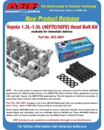 Toyota Starlet GT Turbo / Glanza EP82/EP91 4E-FTE 1.3L & 1.5L 4Cyl ARP Head Bolt Kit Toyota Starlet GT Turbo / Glanza EP82/EP91 4E-FTE 1.3L & 1.5L 4Cyl ARP Head Bolt Kit