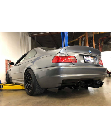 BMW E46 Coupe/Vert M3 01-06 Aeroflow Dynamics Rear Diffuser V2