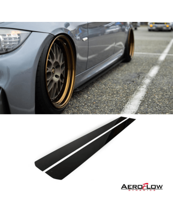 BMW 328i/335i Sedan E90 06-13 Aeroflow Dynamics Side Skirt Extensions V1