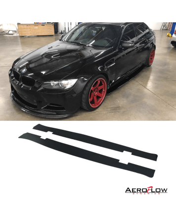 BMW E90 M3 Sedan 08-13 Aeroflow Dynamics Side Skirt Extension V1
