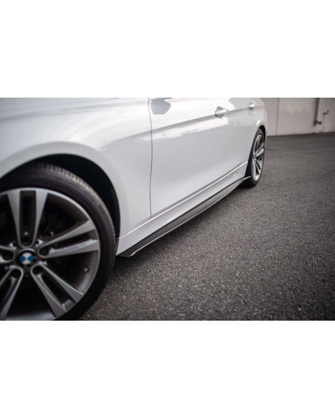 BMW F80/F82/F30/F32 M3/M4 13-18 Aeroflow Dynamics Carbon Fiber Side Skirt Extensions V1 BMW F80/F82/F30/F32 M3/M4 13-18 Aeroflow Dynamics Carbon Fiber Side Skirt Extensions V1