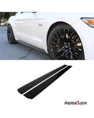 Ford Mustang 15-18 Aeroflow Dynamics Side Skirt Extensions V1