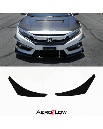 Honda Civic Coupe 16-19 Aeroflow Dynamics Front Canards V1