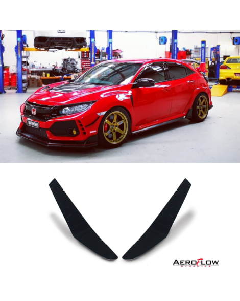 Honda Civic Type-R 17-19 Aeroflow Dynamics Front Canards V1 Honda Civic Type-R 17-19 Aeroflow Dynamics Front Canards V1