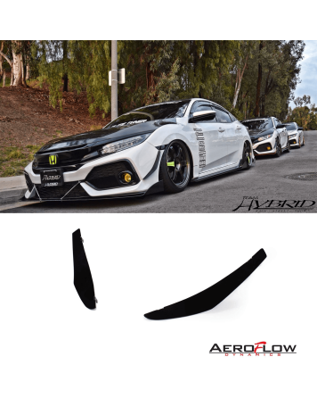 Honda Civic Hatchback/SI Coupe/SI Sedan 17-19 Aeroflow Dynamics Front Canards V1