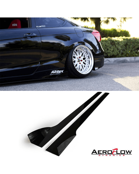 Honda Accord Coupe 08-12 Aeroflow Dynamics Side Skirt Extensions V2 Honda Accord Coupe 08-12 Aeroflow Dynamics Side Skirt Extensions V2
