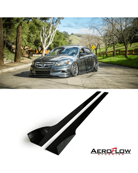 Honda Accord Sedan 08-12 Aeroflow Dynamics Side Skirt Extensions V2 Honda Accord Sedan 08-12 Aeroflow Dynamics Side Skirt Extensions V2