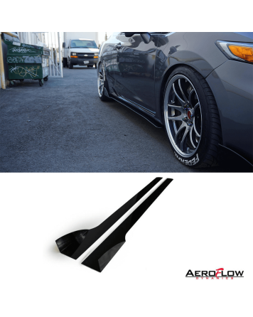 Honda Civic SI Coupe 12-15 Aeroflow Dynamics Side Skirt Extensions V2