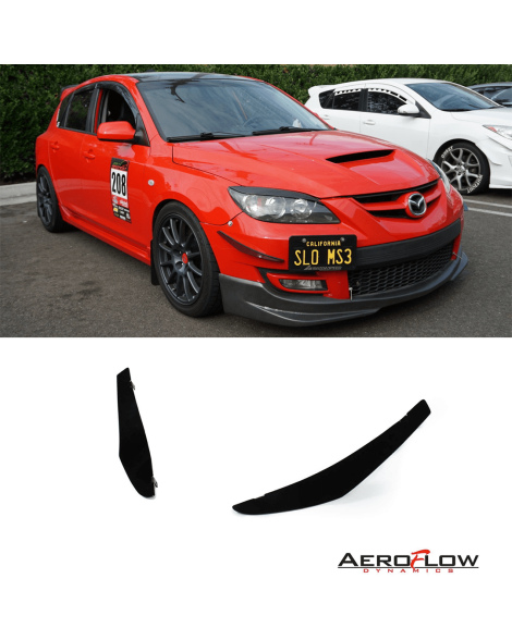 Mazda 3 MPS 07-09 Aeroflow Dynamics Front Canards V1 Mazda 3 MPS 07-09 Aeroflow Dynamics Front Canards V1