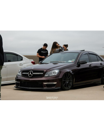 Mercedes C Class 300 08-14 Aeroflow Dynamics Front Splitter V1