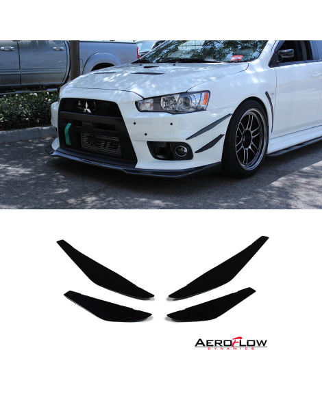 Mitsubishi EVO X 07-15 Aeroflow Dynamics Front Canards V1 Mitsubishi EVO X 07-15 Aeroflow Dynamics Front Canards V1