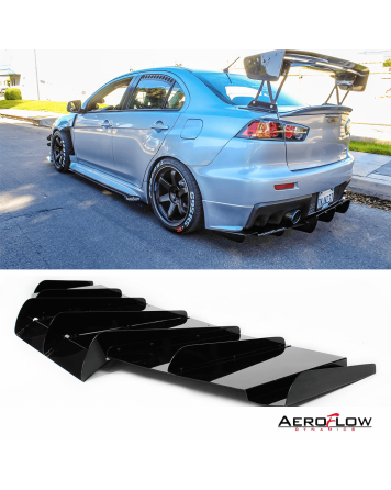 Mitsubishi EVO X 07-15 Aeroflow Dynamics Rear Diffuser V1