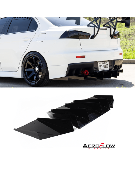 Mitsubishi EVO X 07-15 Aeroflow Dynamics Rear Diffuser V2 Mitsubishi EVO X 07-15 Aeroflow Dynamics Rear Diffuser V2