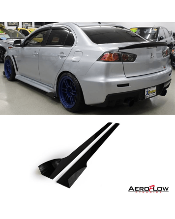 Mitsubishi EVO X / Ralliart 07-15 Aeroflow Dynamics Side Skirt Extensions V2