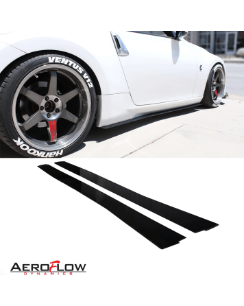 Nissan 370Z 09-17 Aeroflow Dynamics Side Skirt Extensions V1