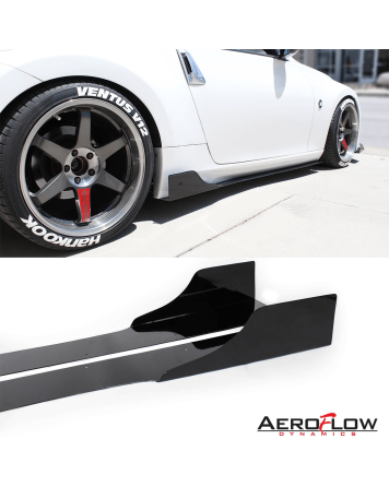 Nissan 370Z 09-17 Aeroflow Dynamics Side Skirt Extensions V3