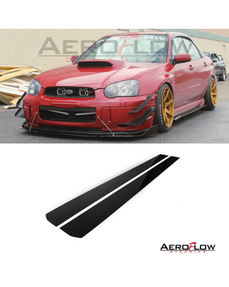 Subaru WRX/STI 02-07 Aeroflow Dynamics Side Skirt Extensions V1