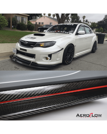 Subaru WRX/STI 08-14 Aeroflow Dynamics Carbon Fiber Side Skirt Extensions