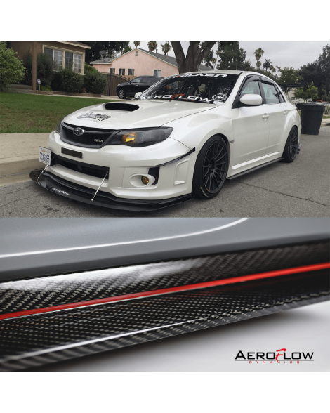 Subaru WRX/STI 08-14 Aeroflow Dynamics Carbon Fiber Side Skirt Extensions Subaru WRX/STI 08-14 Aeroflow Dynamics Carbon Fiber Side Skirt Extensions