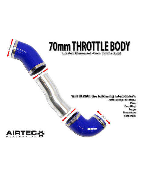 Ford Focus ST & RS MK2 Airtec Motorsport 2.5 Inch Big Boost Pipes With 70mm Cold Side Ford Focus ST & RS MK2 Airtec Motorsport 2.5 Inch Big Boost Pipes With 70mm Cold Side