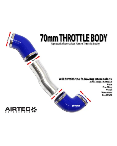 Ford Focus ST & RS MK2 Airtec Motorsport 2.5 Inch Big Boost Pipes With 70mm Cold Side