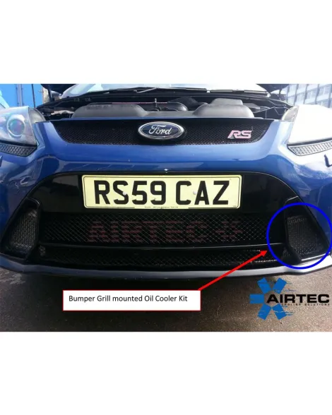 Ford Focus RS MK2 'Race' Airtec Motorsport Remote Oil Cooler Kit - Lower Grille Mounted